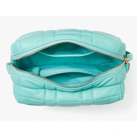 Kate Spade Softwhere Quilted Leather Small Convertible Crossbody Summer Rain - Picture 4 of 5